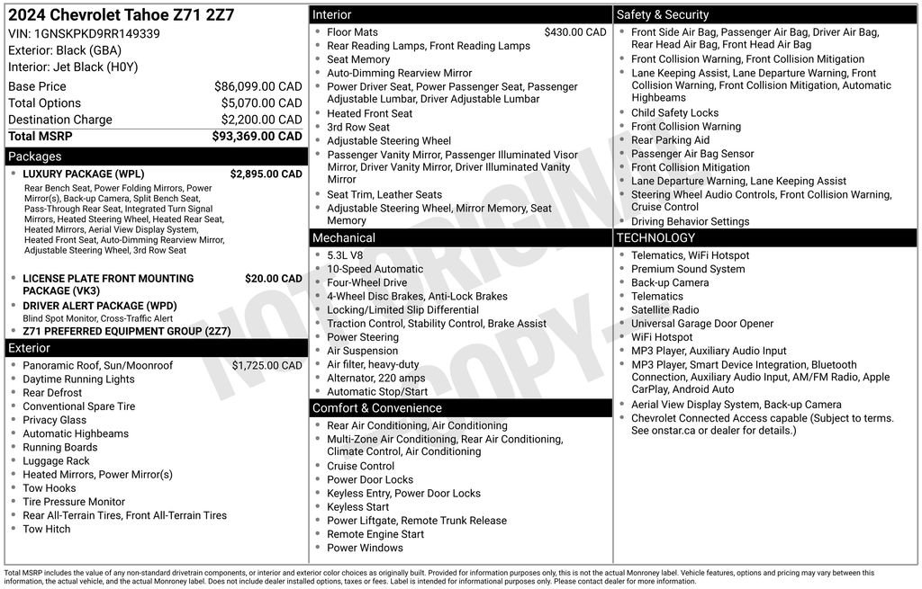 Used 2024 Black Chevrolet Z71 image 29