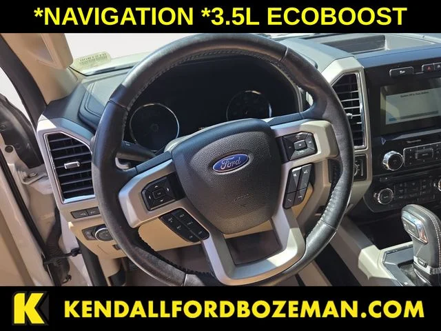 Used 2017 White Platinum Metallic Tri-Coat Ford Lariat image 12