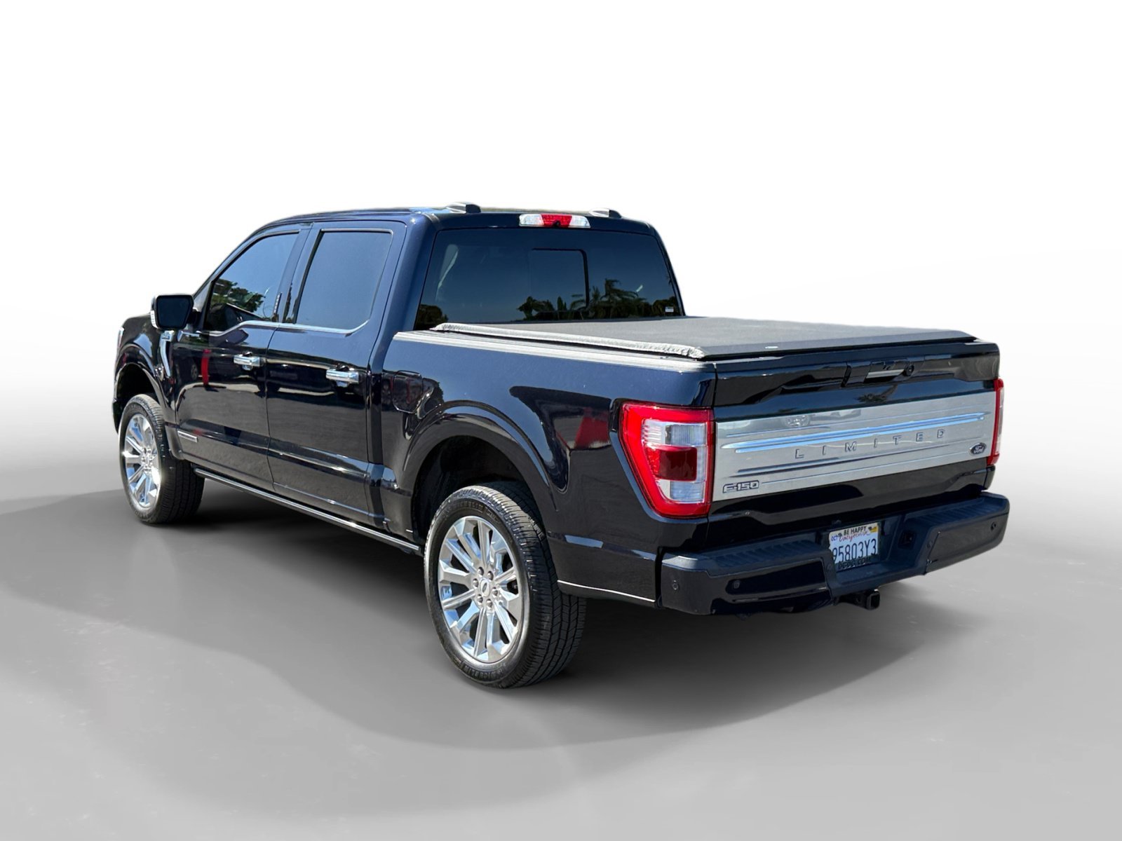 Certified Used 2021 Blue Metallic Ford Limited image 3