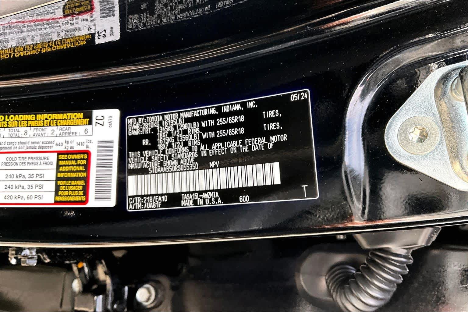 Certified Used 2024 Midnight Black Metallic Toyota XLE image 36