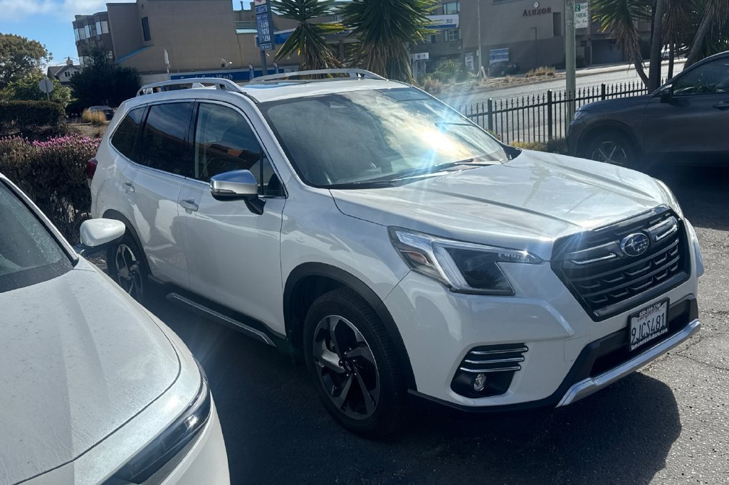 Used 2023 Crystal White Pearl Subaru Touring image 2