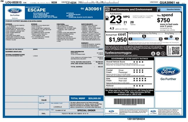 Used 2016 Black Ford SE image 1