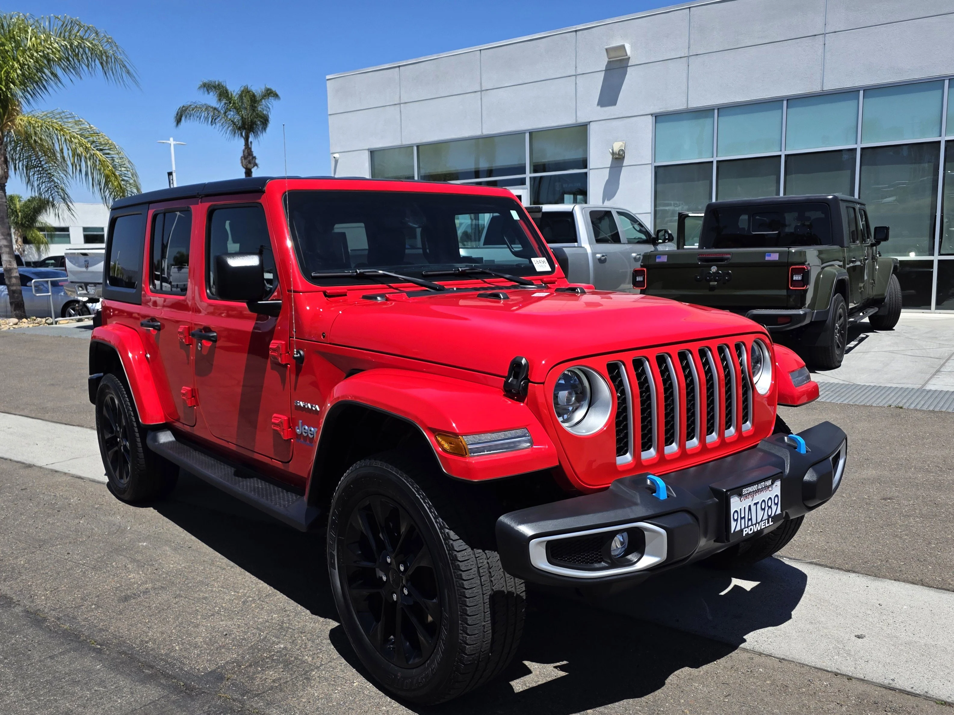 Used 2023 Firecracker Red Clearcoat Jeep Sahara 4xe image 6