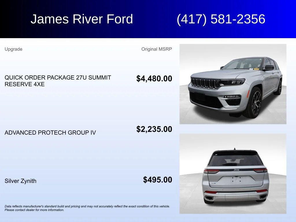 Used 2022 Silver Jeep Summit Reserve 4xe image 5
