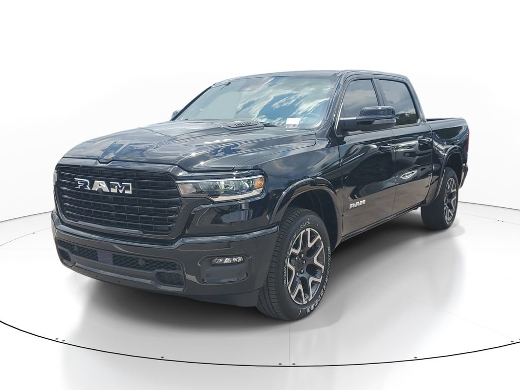 New 2026 Diamond Black Crystal Pearl-Coat Exterior Paint RAM Laramie image 1