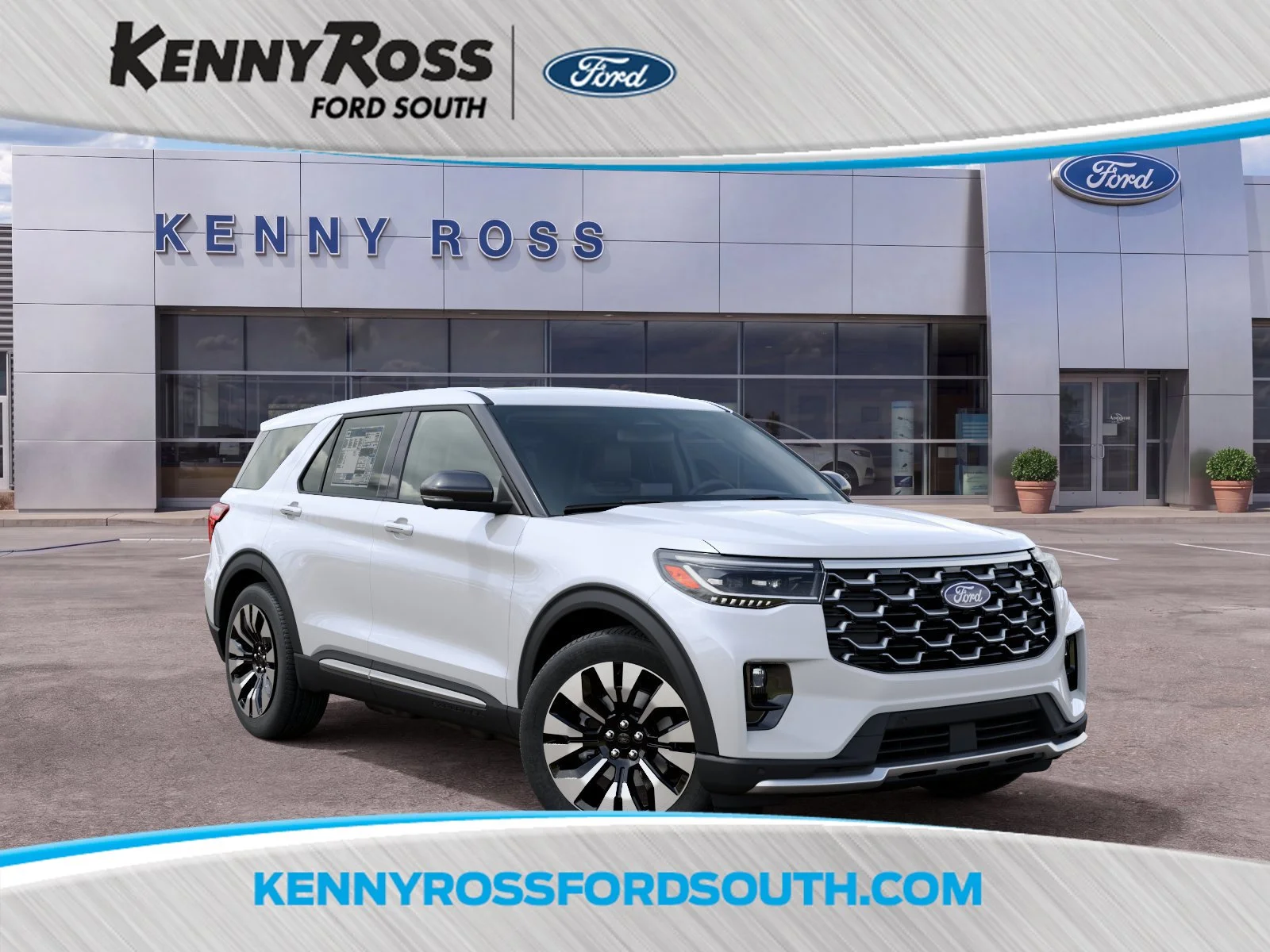 New 2027 Star White Metallic Tri-Coat Ford Platinum™ image 1