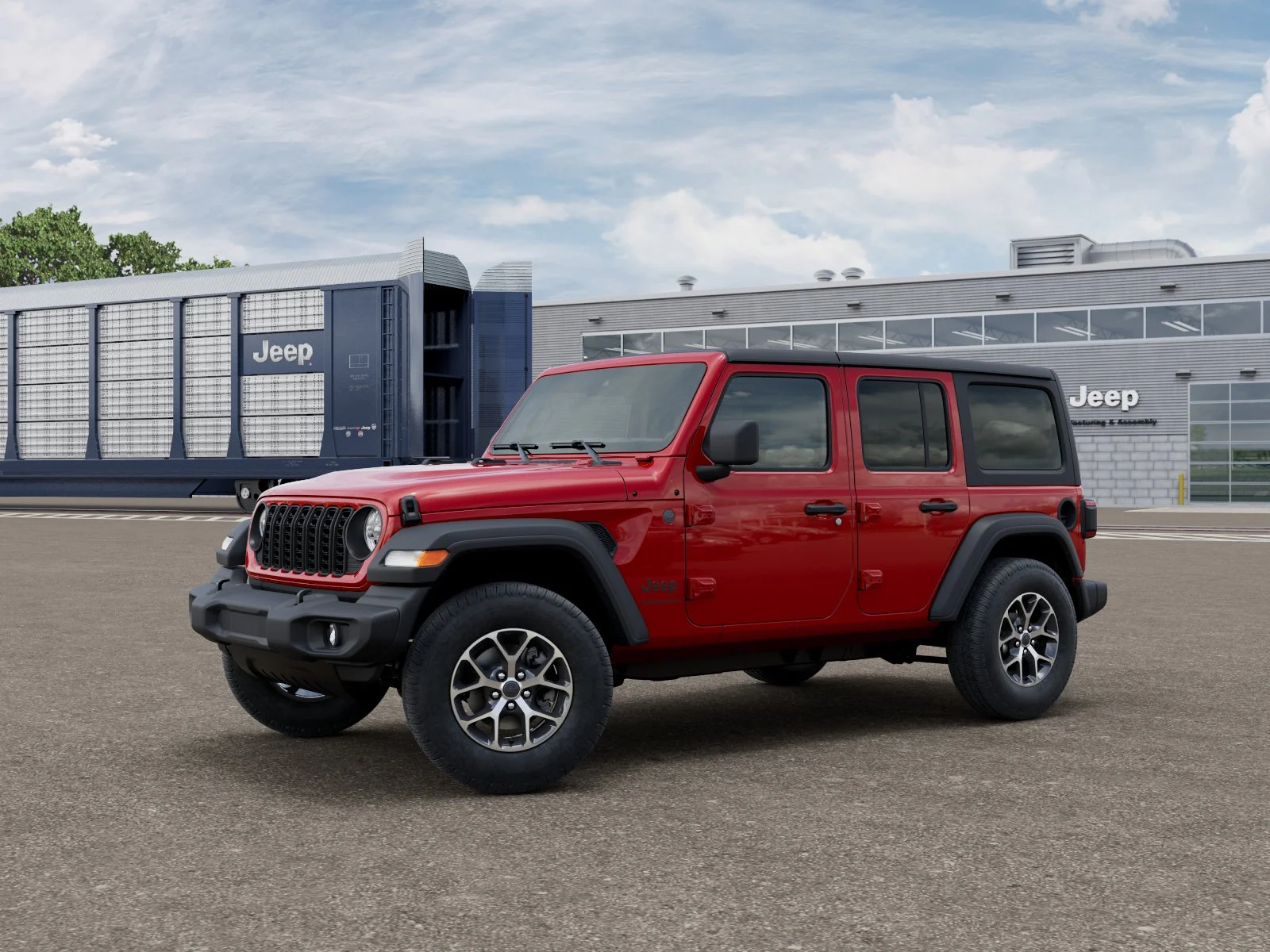 New 2026 Firecracker Red Clear-Coat Exterior Paint Jeep Sport S image 22