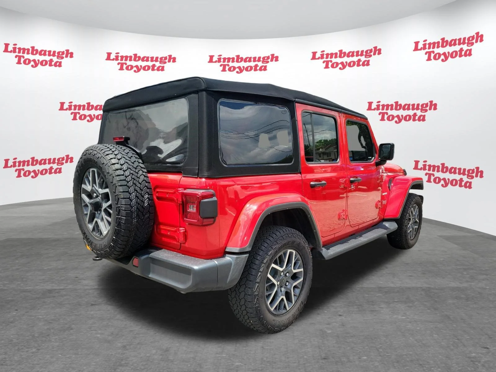 Used 2024 Firecracker Red Clearcoat Jeep Sahara image 23