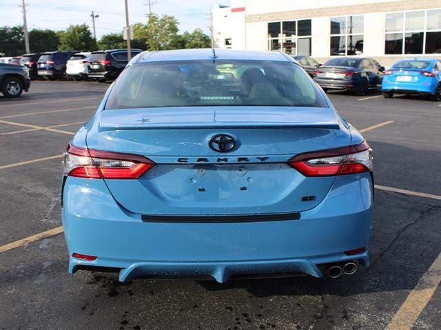 Used 2023 Cavalry Blue Toyota SE image 6