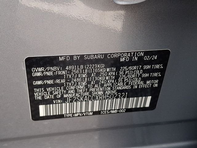 Used 2024 Silver Subaru Premium image 28