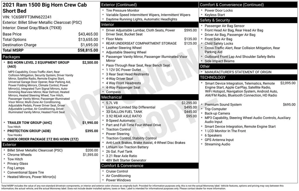 Used 2021 Silver Ram Big Horn/Lone Star image 10