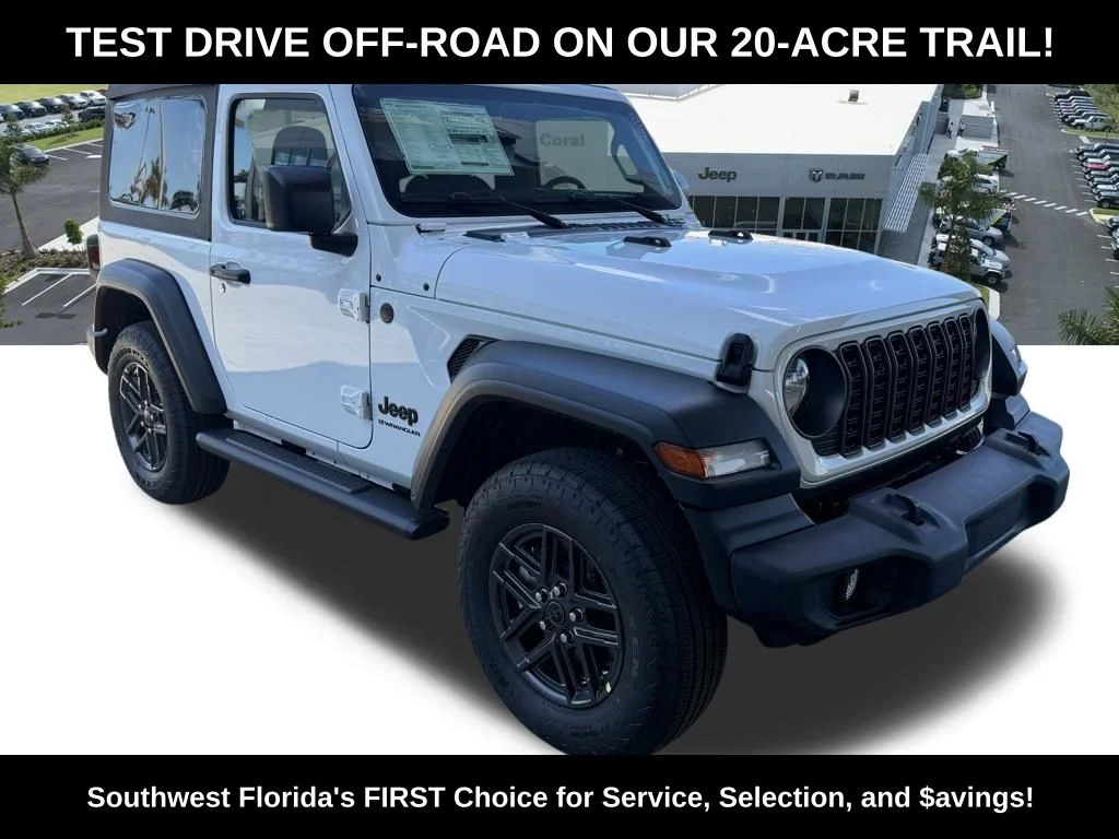 New 2026 Bright White Clear-Coat Exterior Paint Jeep Sport image 2