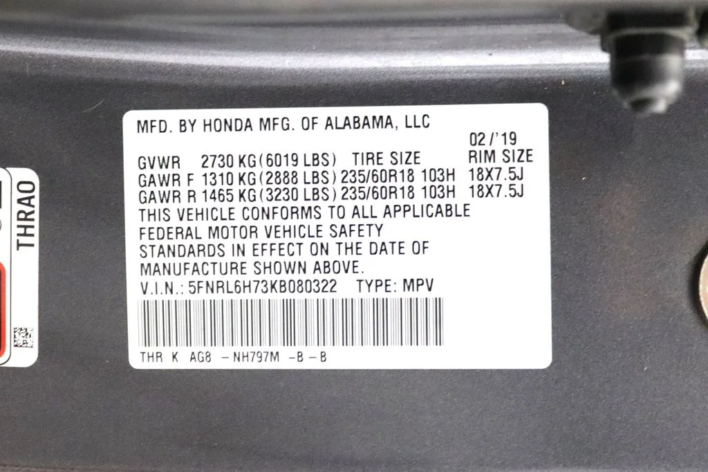 Used 2019 Gray Honda EX-L image 37