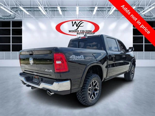 New 2026 Diamond Black Crystal Pearl-Coat Exterior Paint RAM Laramie image 3