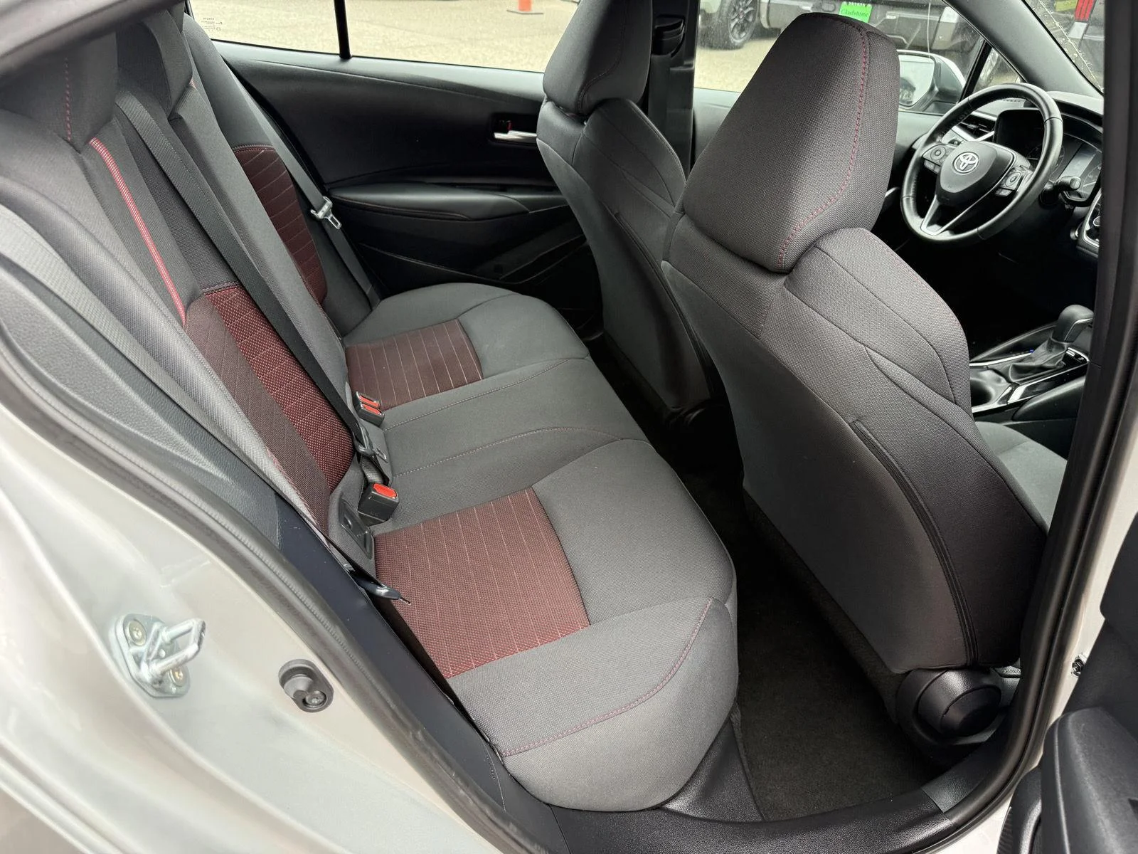 Used 2023 Classic Silver Metallic/Midnight Black Metallic Toyota SE image 17