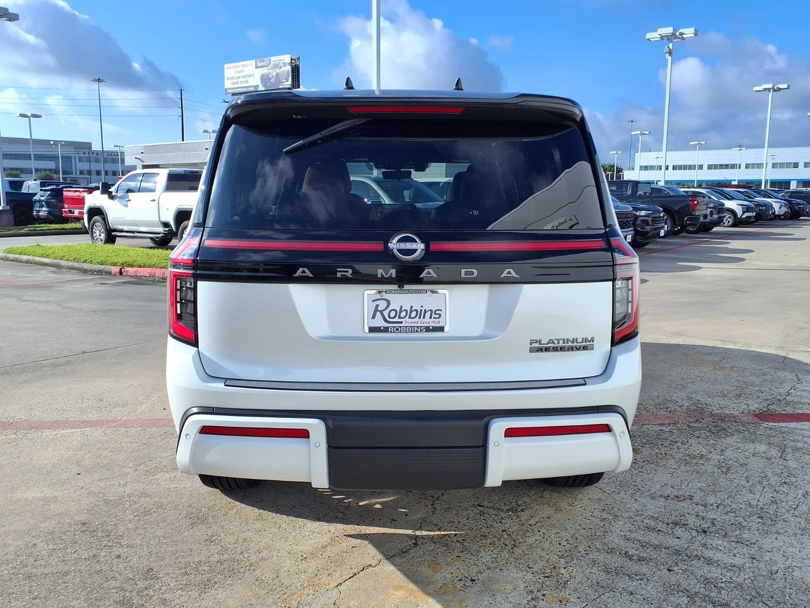 2026 Nissan Armada Platinum Reserve White at Robbins Nissan