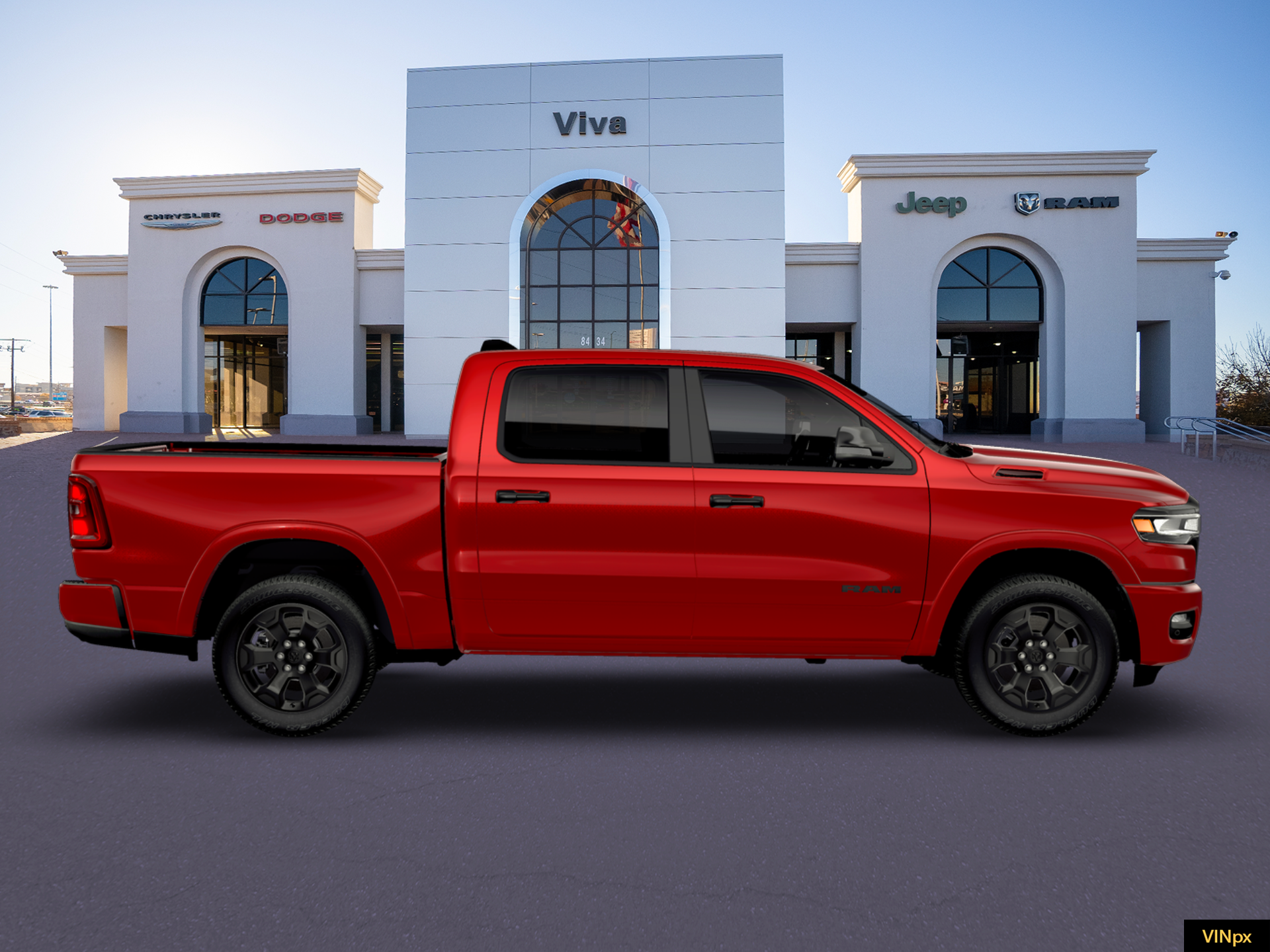 New 2026 Molten Red Pearl-Coat Exterior Paint RAM Big Horn/Lone Star image 9