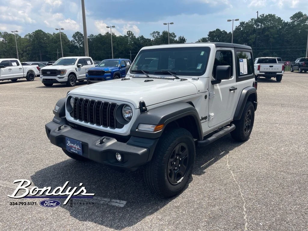 Used 2025 Bright White Clearcoat Jeep Sport image 3