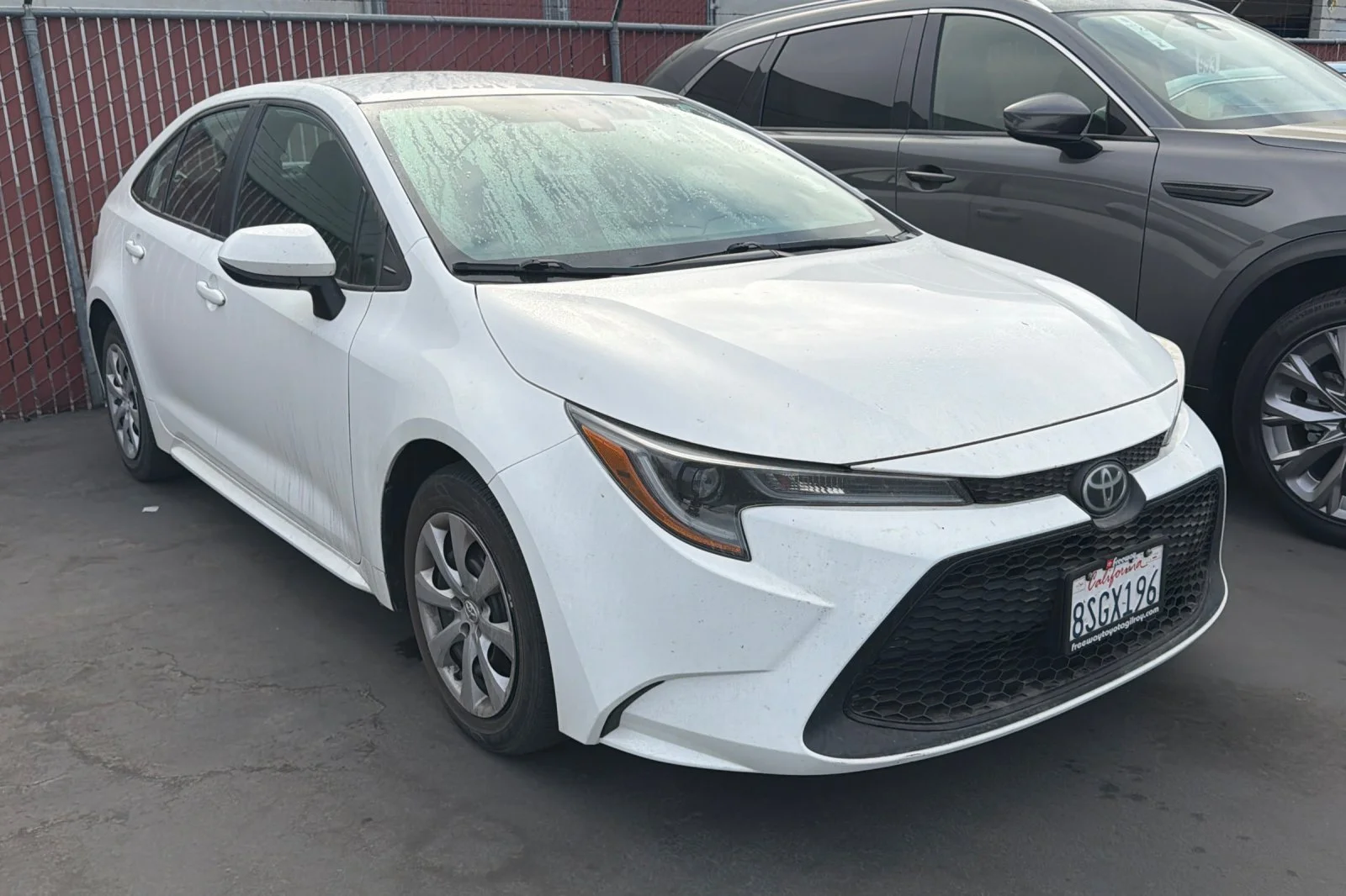 Used 2020 White Toyota LE image 2