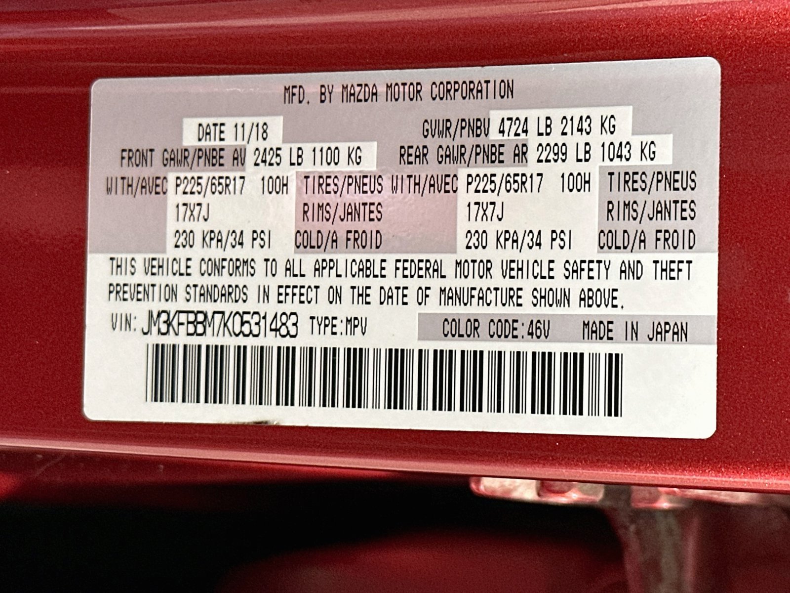 Used 2019 Soul Red Crystal Metallic Mazda Sport image 29