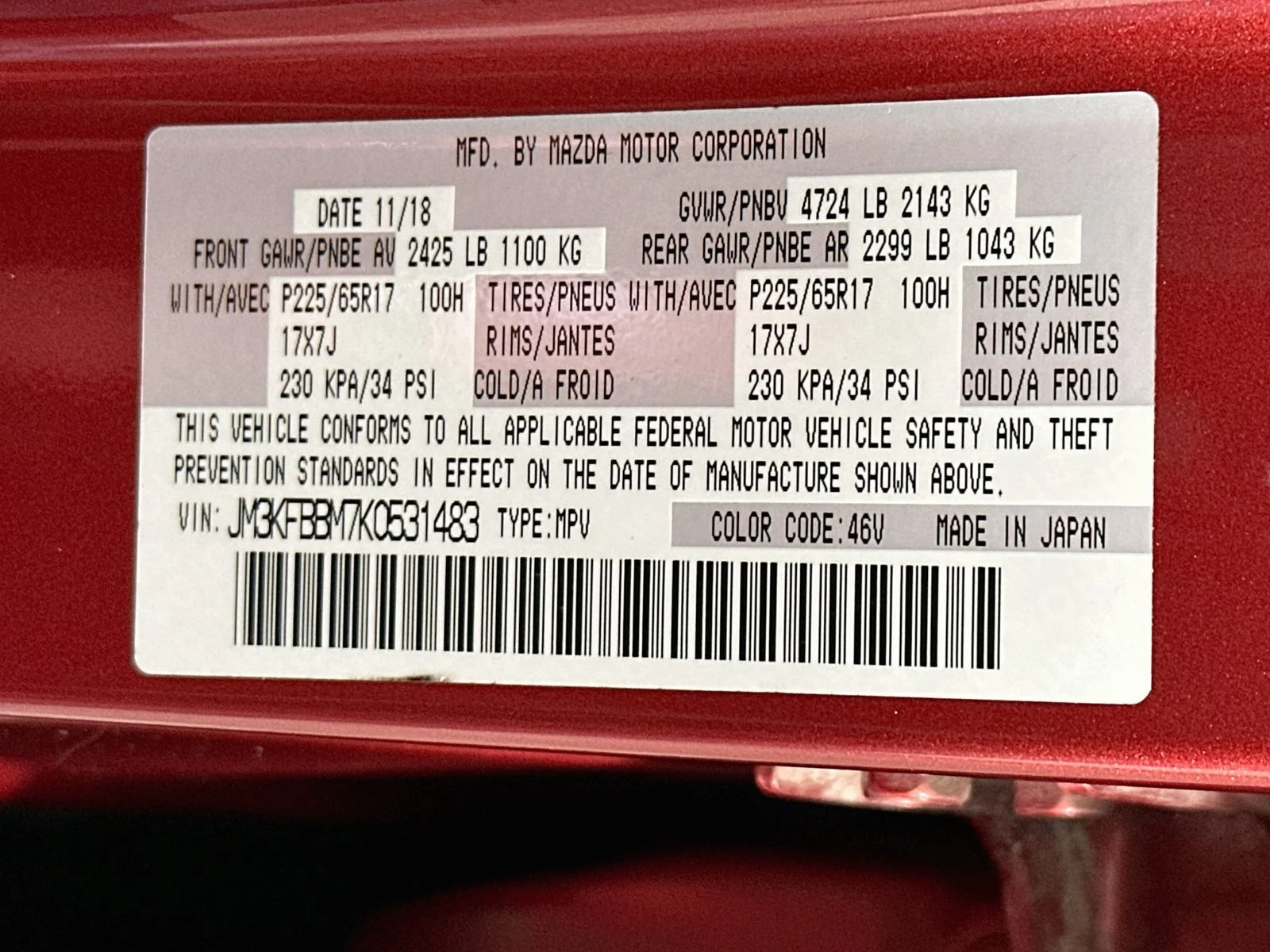 Used 2019 Soul Red Crystal Metallic Mazda Sport image 30