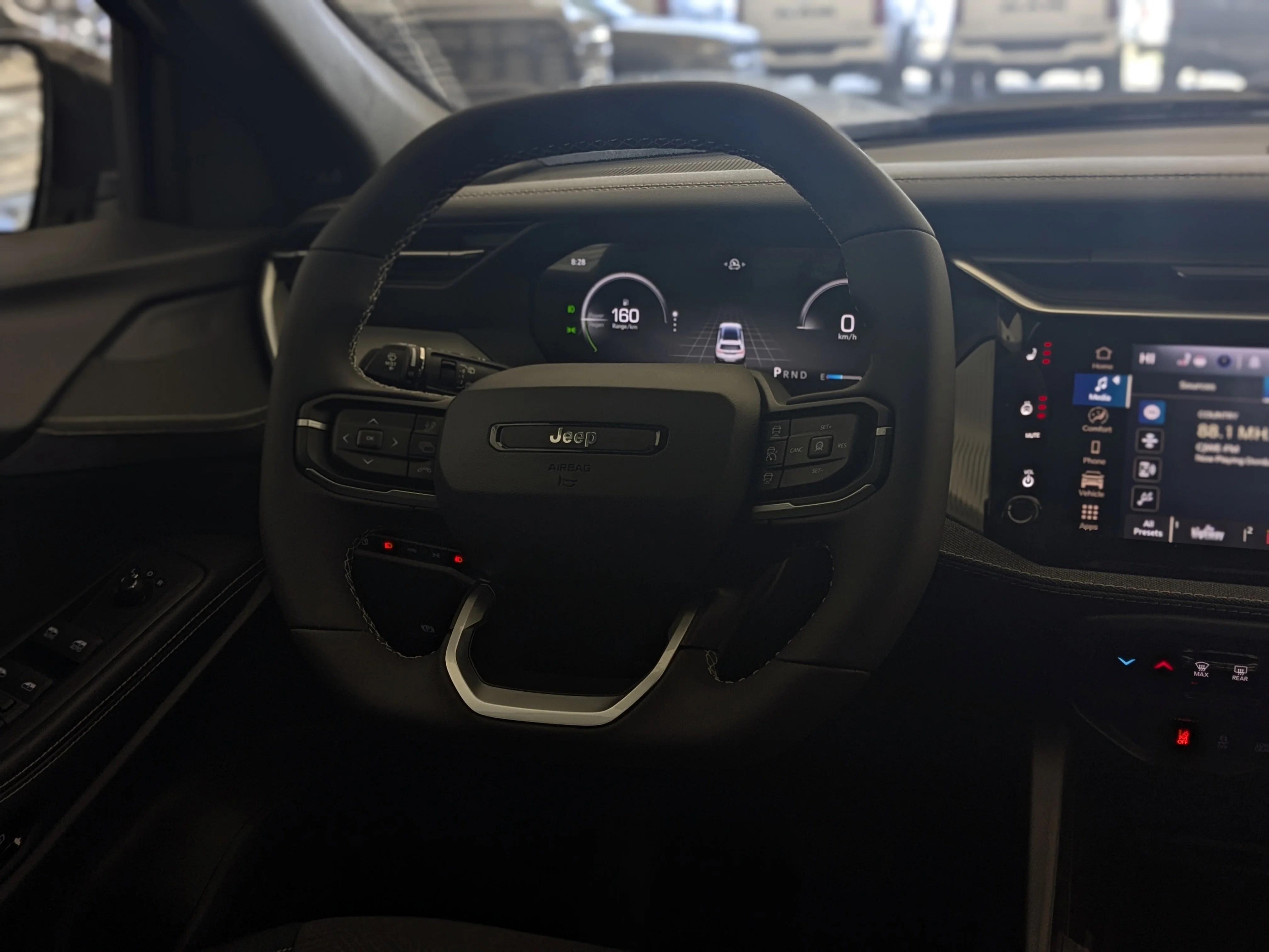 New 2026 White Jeep Laredo - - Pkg 23F  - Compact Spare  - 1.6L Turbo Hybrid  - 12.3 Touchscreen  & More image 16