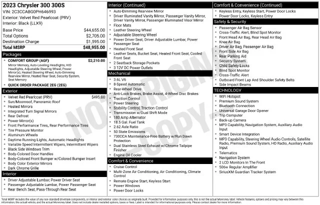 Used 2023 Red Chrysler S image 17