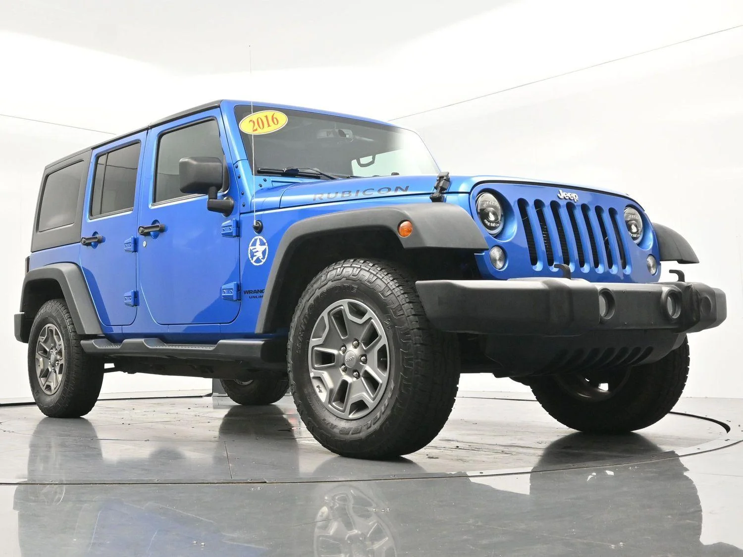 Used 2016 Hydro Blue Pearl Jeep Rubicon image 43