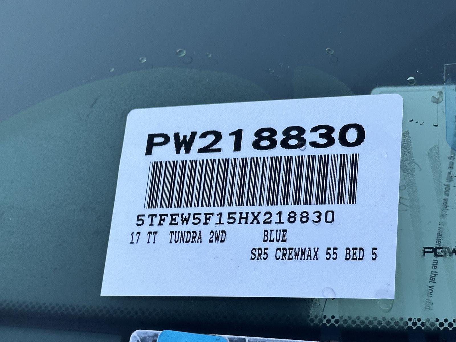 Used 2017 Blazing Blue Pearl Toyota SR5 image 14