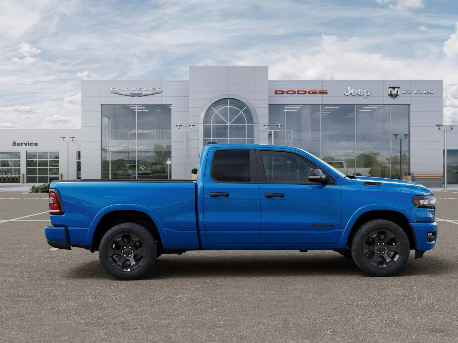 New 2026 Hydro Blue Pearl-Coat Exterior Paint RAM Big Horn/Lone Star image 49