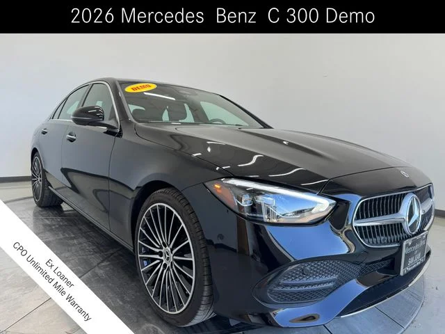 Certified Used 2026 Black Mercedes-Benz C 300 image 1
