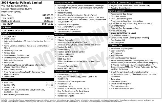 Used 2024 Moonlight Hyundai Limited image 2