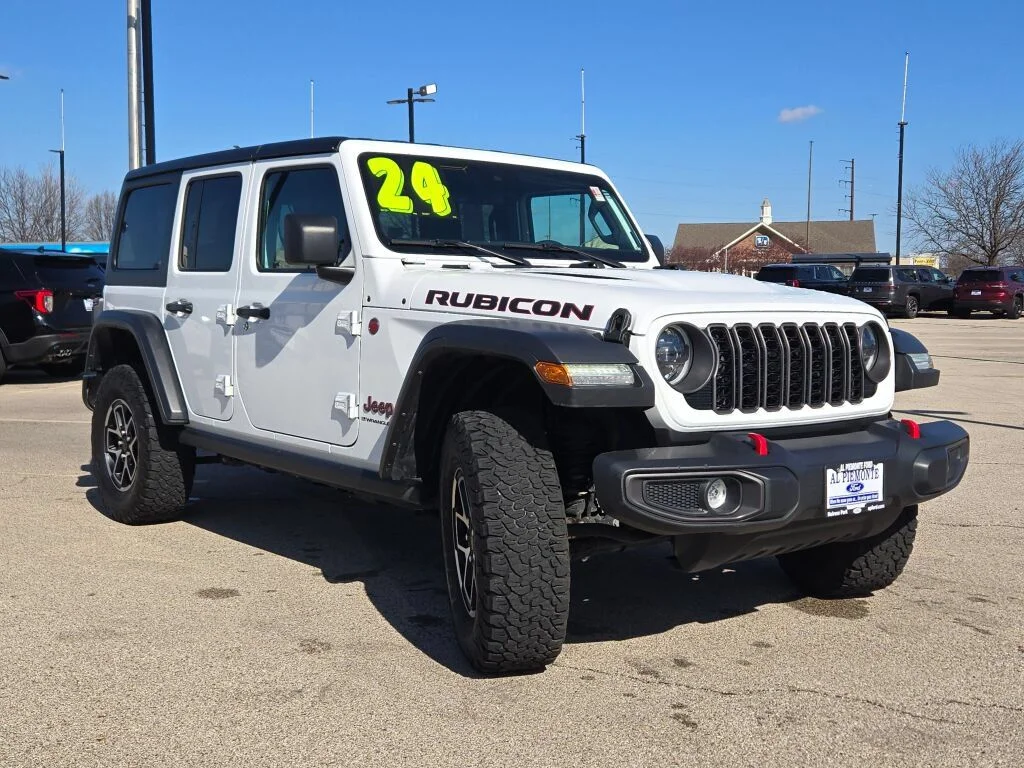 Certified Used 2024 Bright White Clearcoat Jeep Rubicon image 5