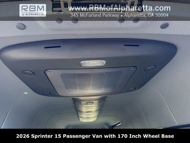 New 2026 Obsidian Black Metallic Mercedes-Benz 170 Wheel Base 15 Passenger image 43