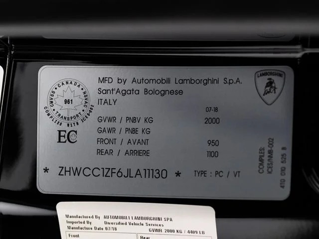 Used 2018 Black Lamborghini  image 97