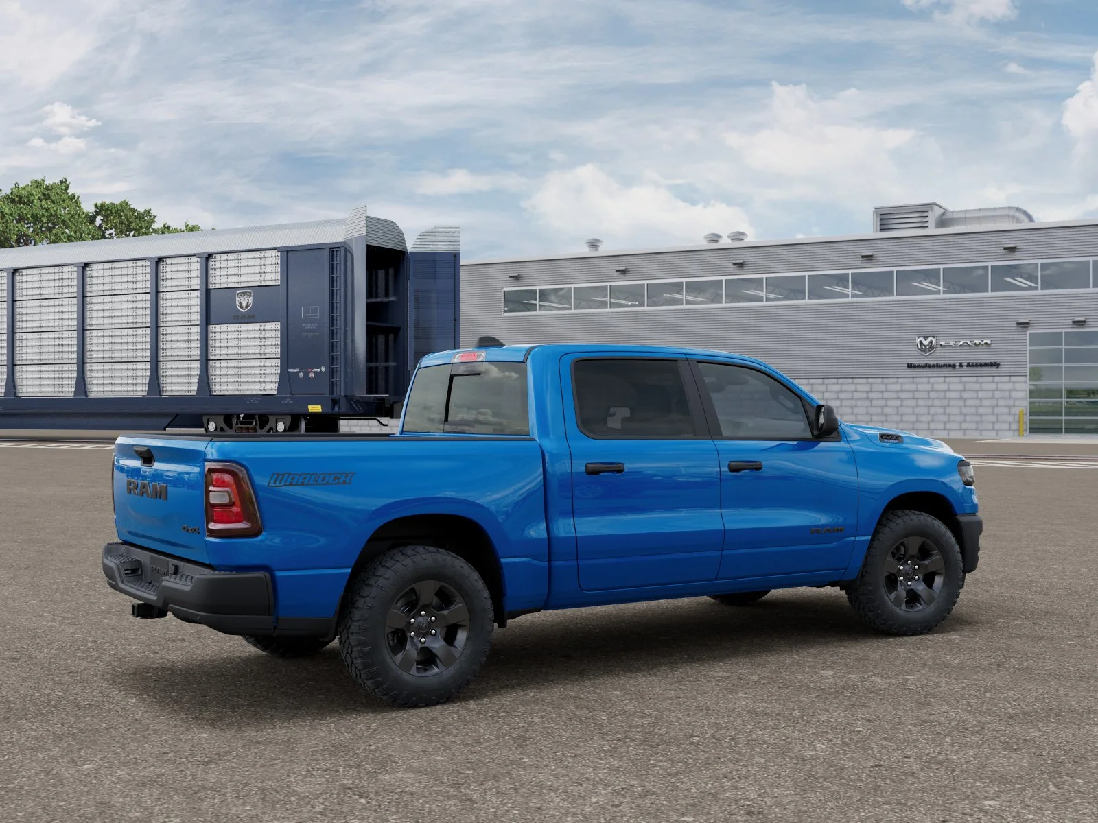 New 2026 Hydro Blue Pearl-Coat Exterior Paint RAM Warlock image 2
