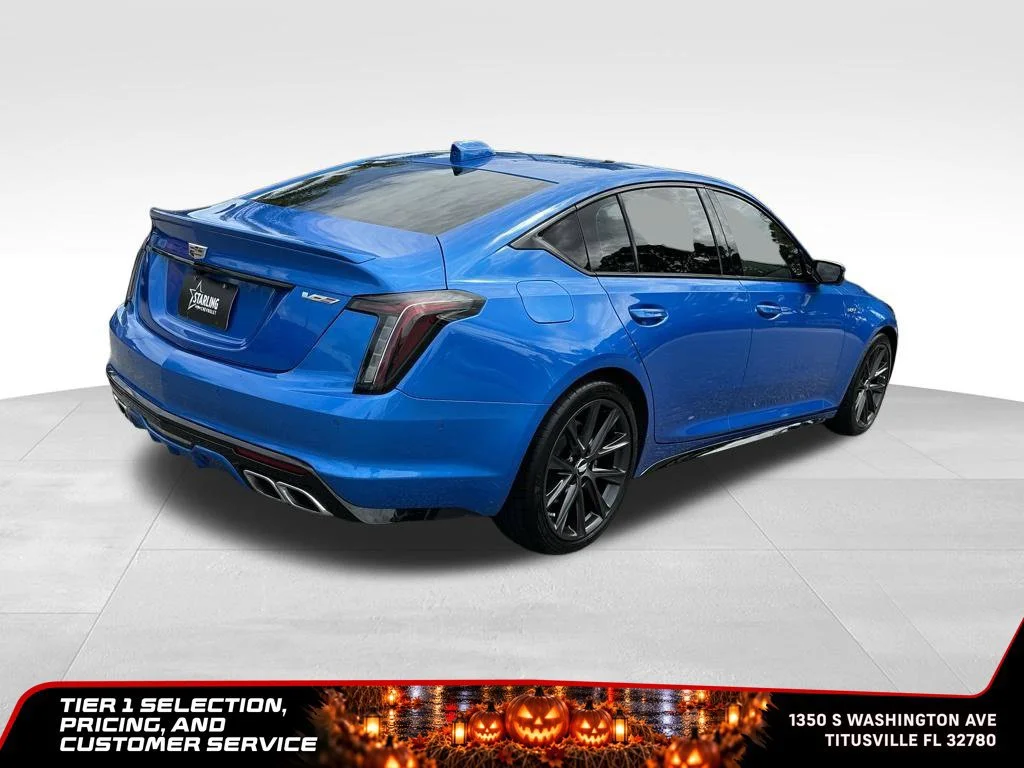 Used 2025 Coastal Blue Metallic Cadillac V-Series image 8