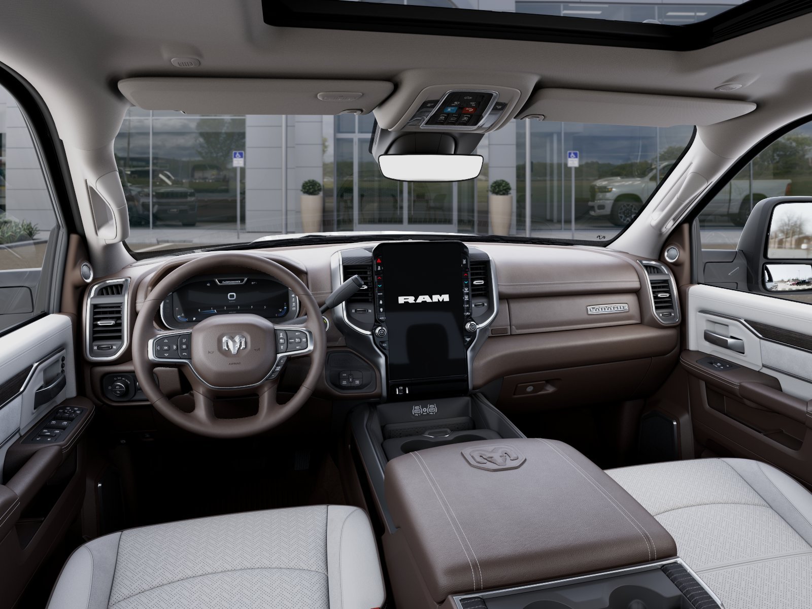 New 2025 Bright White Clear-Coat Exterior Paint RAM Laramie image 39