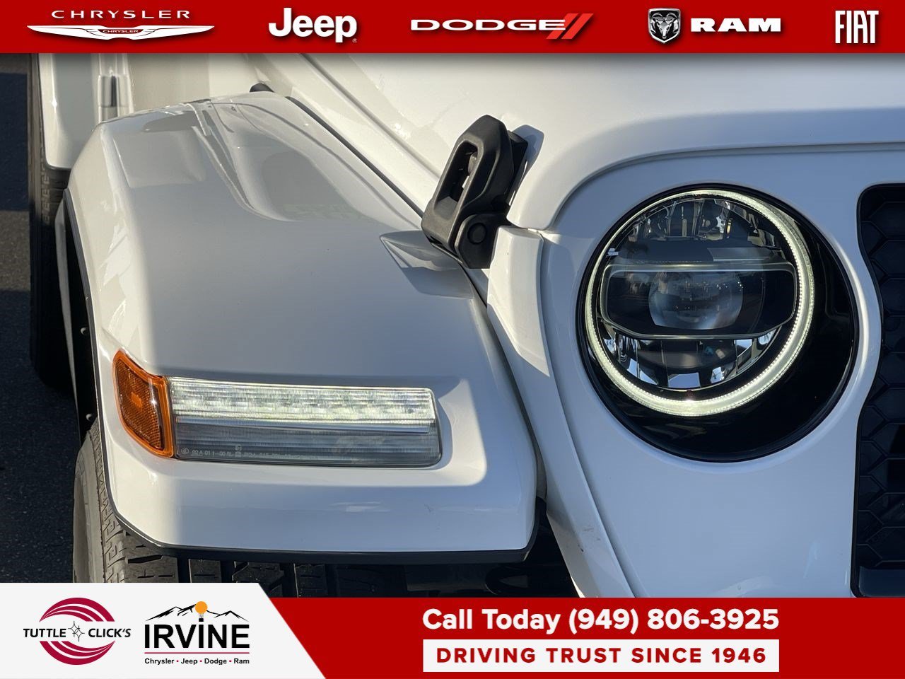Used 2021 Bright White Clearcoat Jeep Unlimited Sahara High Altitude image 7