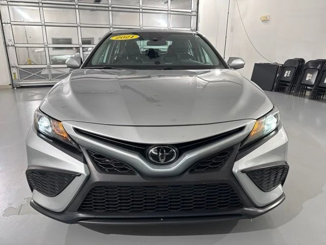 Used 2021 Silver Toyota SE image 2