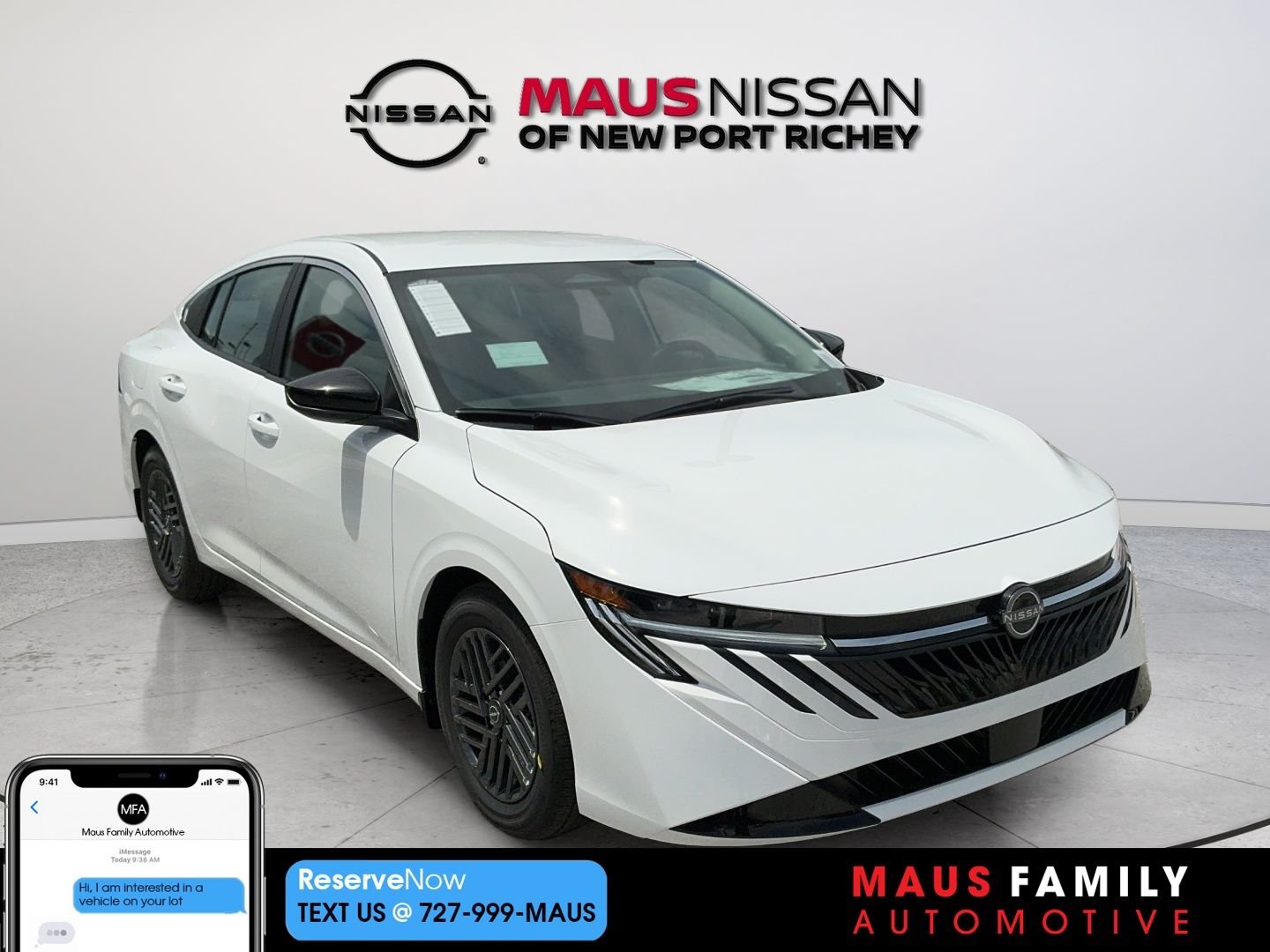 New 2027 White Nissan SV image 1