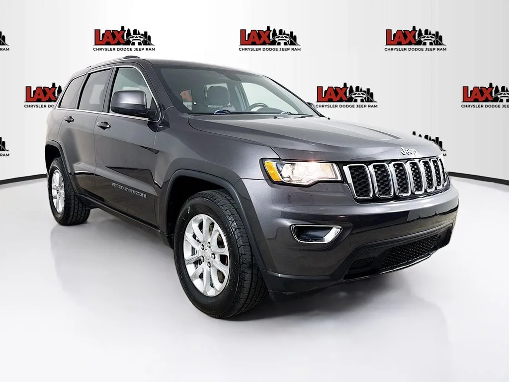 Used 2021 Gray Jeep Laredo E image 1