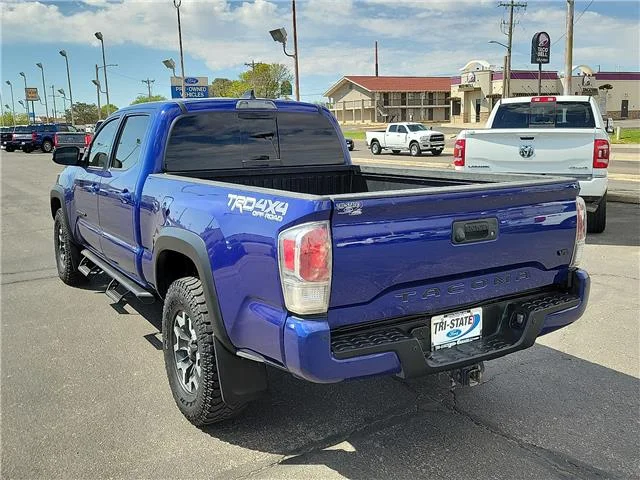 Used 2023 Blue Crush Metallic Toyota TRD Off Road V6 4x4 Double Cab 6 ft. box 140.6 in. image 3