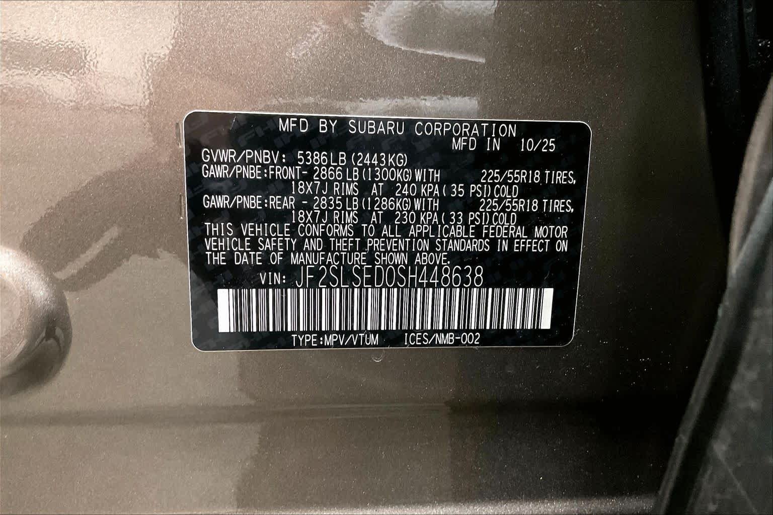 Used 2025 Brilliant Bronze Metallic Subaru Premium Hybrid image 36