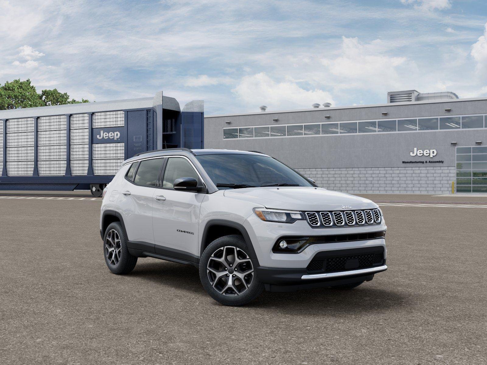 New 2026 Bright White Clear-Coat Exterior Paint Jeep COMPASS LIMITED 4X4 image 5