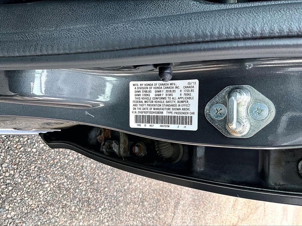 Used 2013 Gray Honda LX image 9