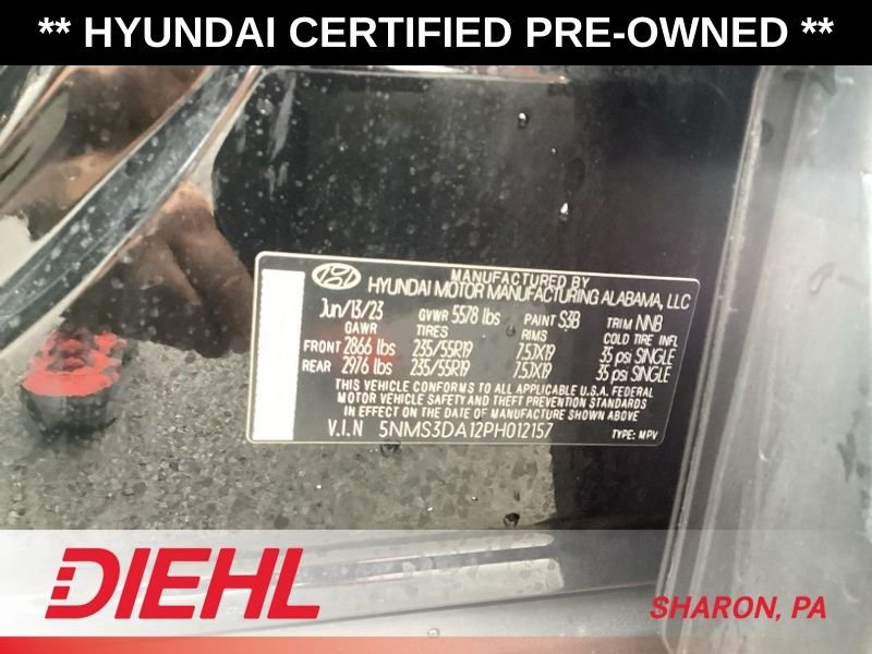 Certified Used 2023 Black Hyundai SEL Premium image 25
