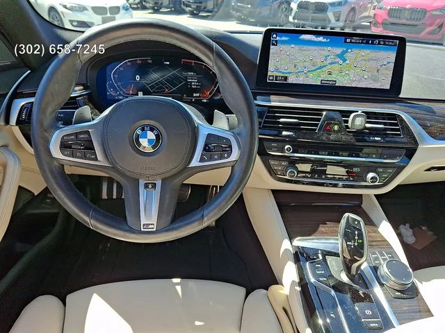 Certified Used 2023 Arctic Race Blue metallic BMW 530i xDrive image 10