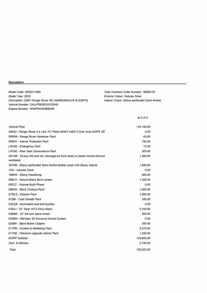 2025 LAND ROVER RANGE ROVER - Image 4