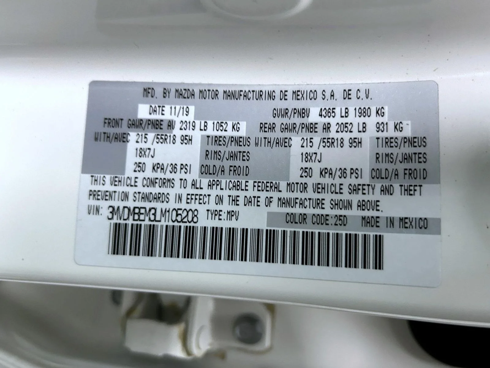 Used 2020 White Mazda Premium image 25